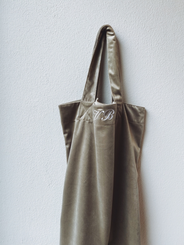 TOTE BAG IN VELLUTO