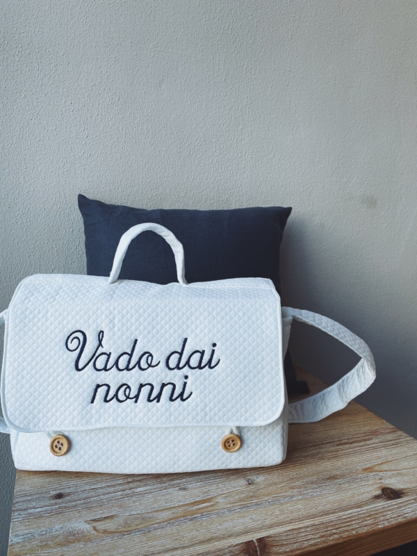 BORSA MATELASSE BIANCO