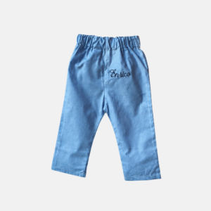 PANTALONE IN COTONE TINTA UNITA