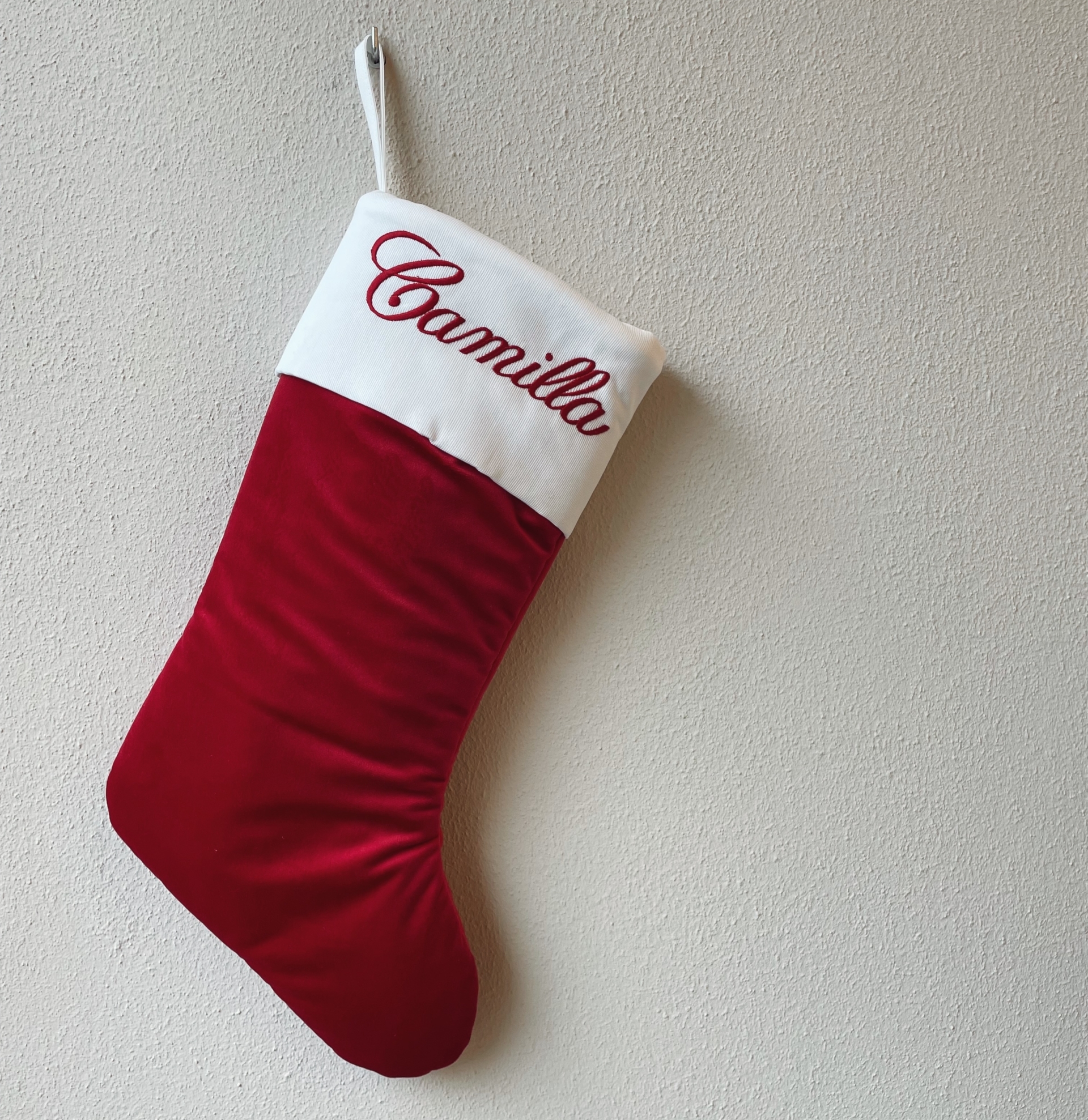 CALZA BEFANA IN VELLUTO