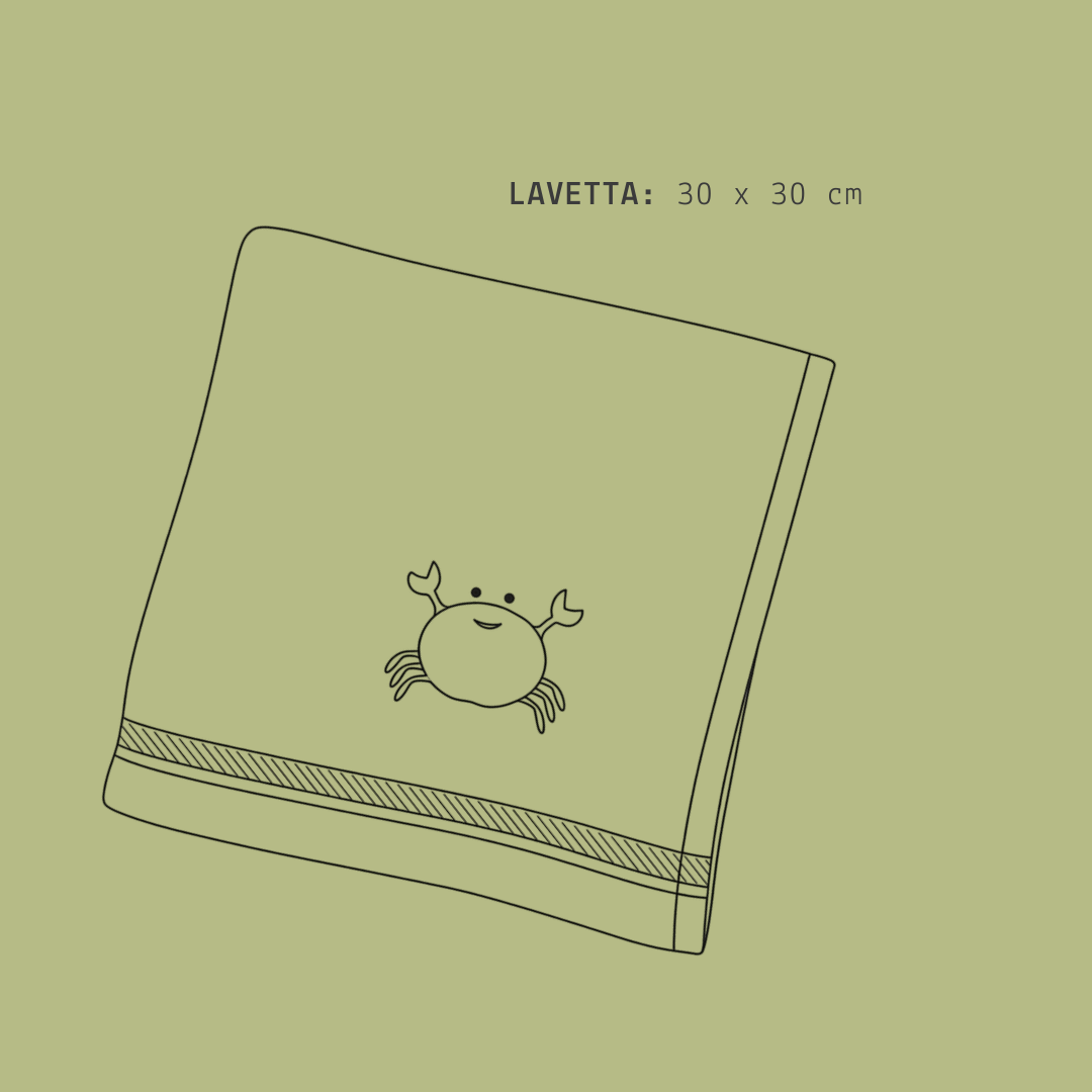 LAVETTA BIANCA CON DISEGNO