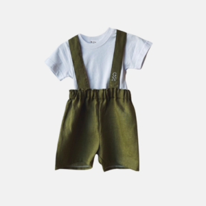 BOXER CON BRETELLE IN LINO