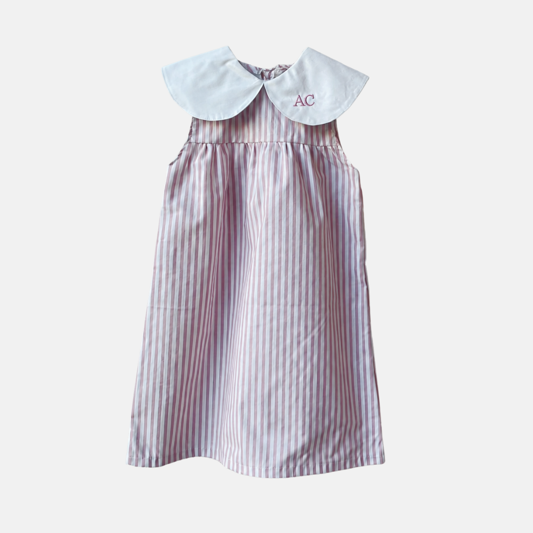 VESTITO MAXI COLLETTO IN COTONE FANTASIA