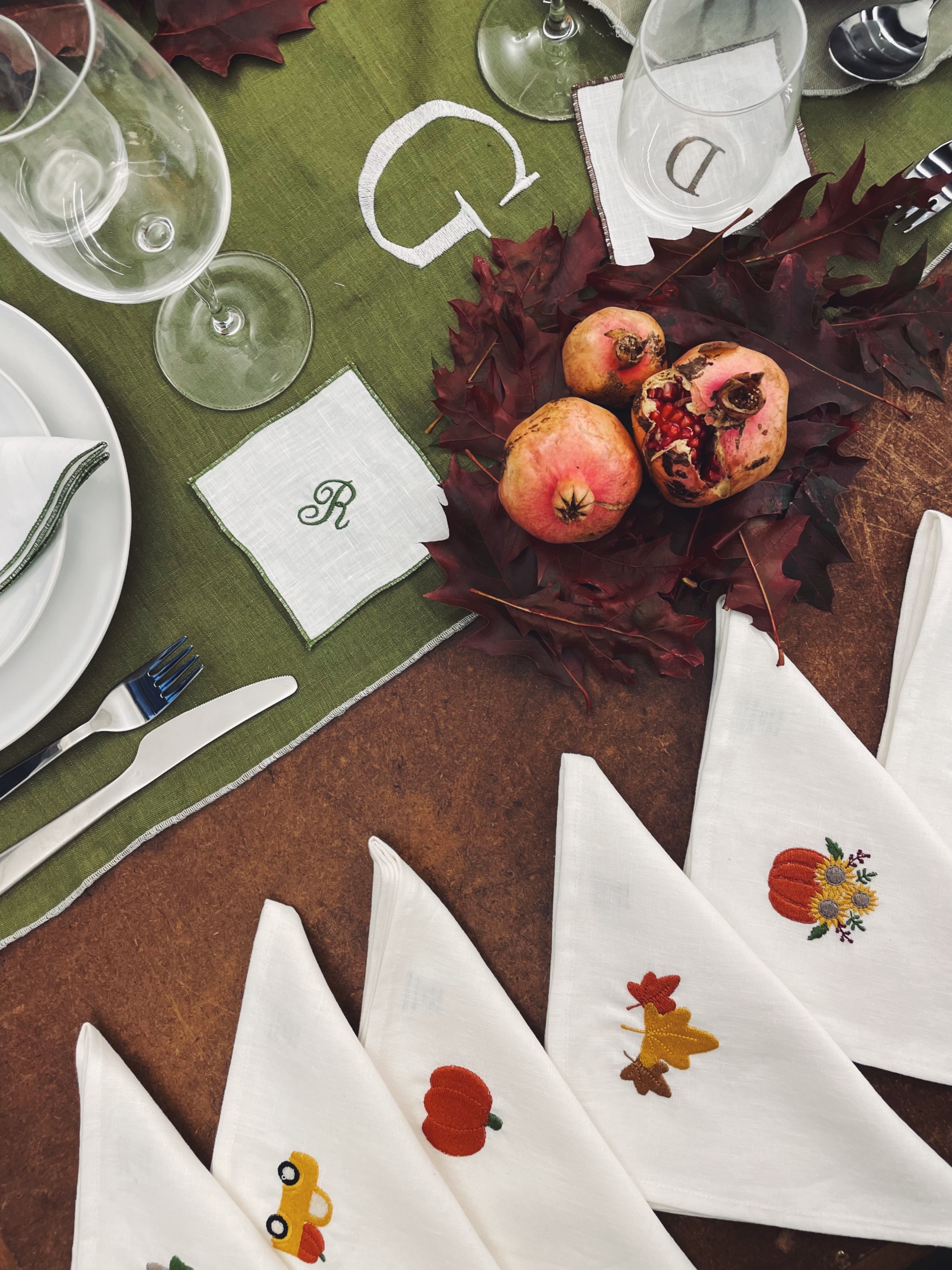 SOTTOBICCHIERE LINO BIANCO – AUTUNNO