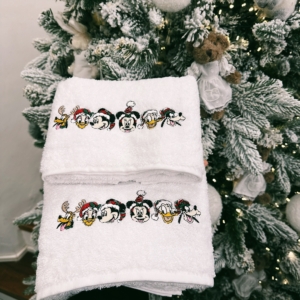 COPPIA ASCIUGAMANI - DISNEY CHRISTMAS