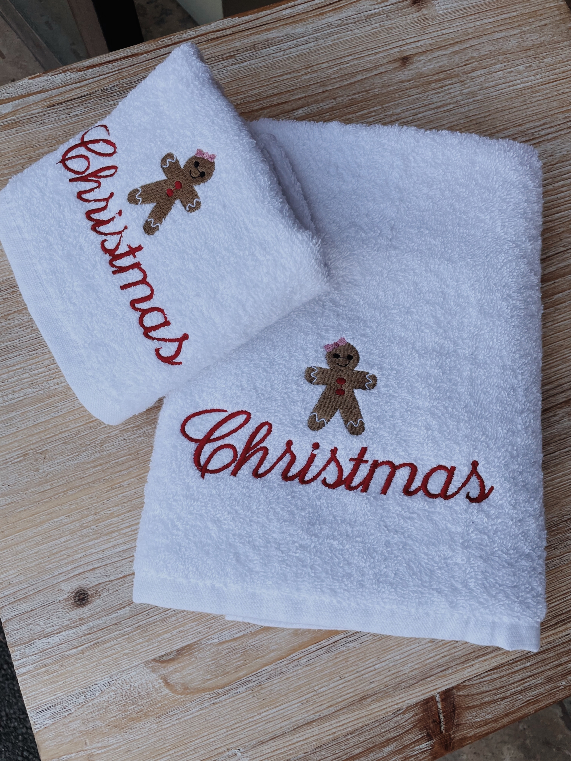 COPPIA ASCIUGAMANI 420gr - NATALE