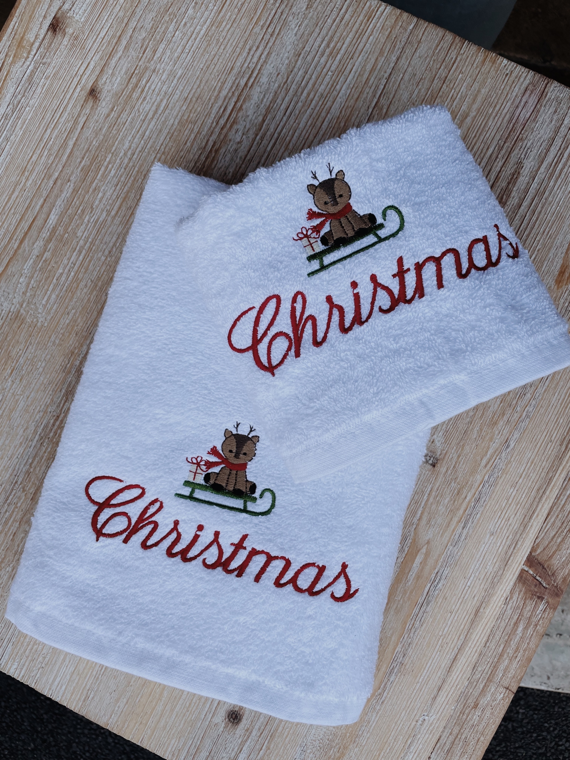 COPPIA ASCIUGAMANI 420gr - NATALE