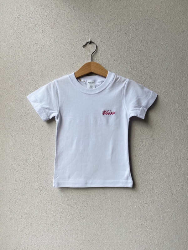 TSHIRT BABY 1-2 anni ricamo: ELISA