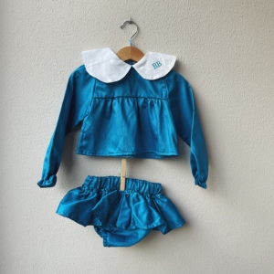 COMPLETO CAMICIA e CULOTTE 68cm ricamo: BB