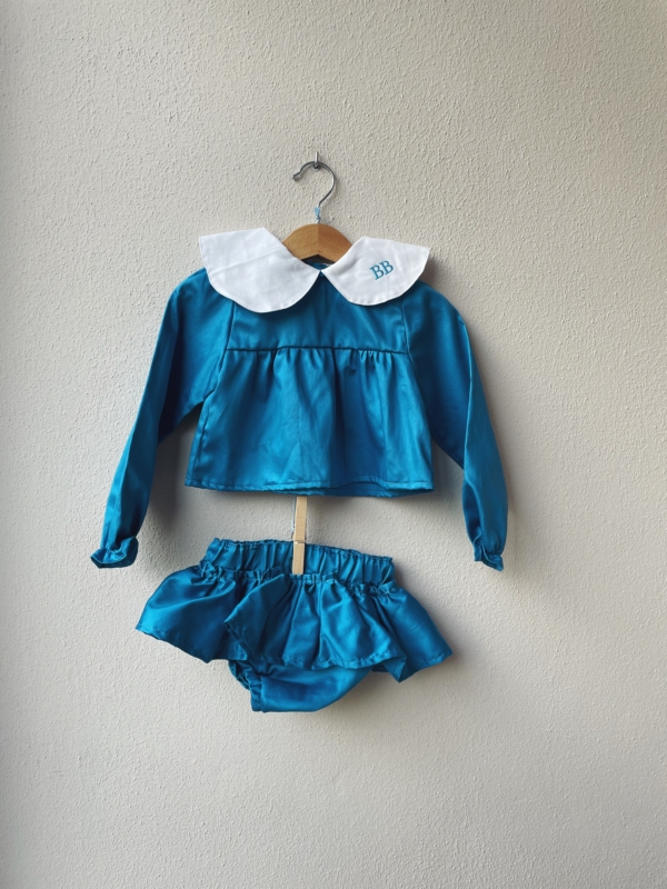 COMPLETO CAMICIA e CULOTTE 68cm ricamo: BB