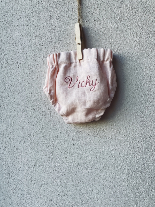 CULOTTE LINO 62cm ricamo: VICKY