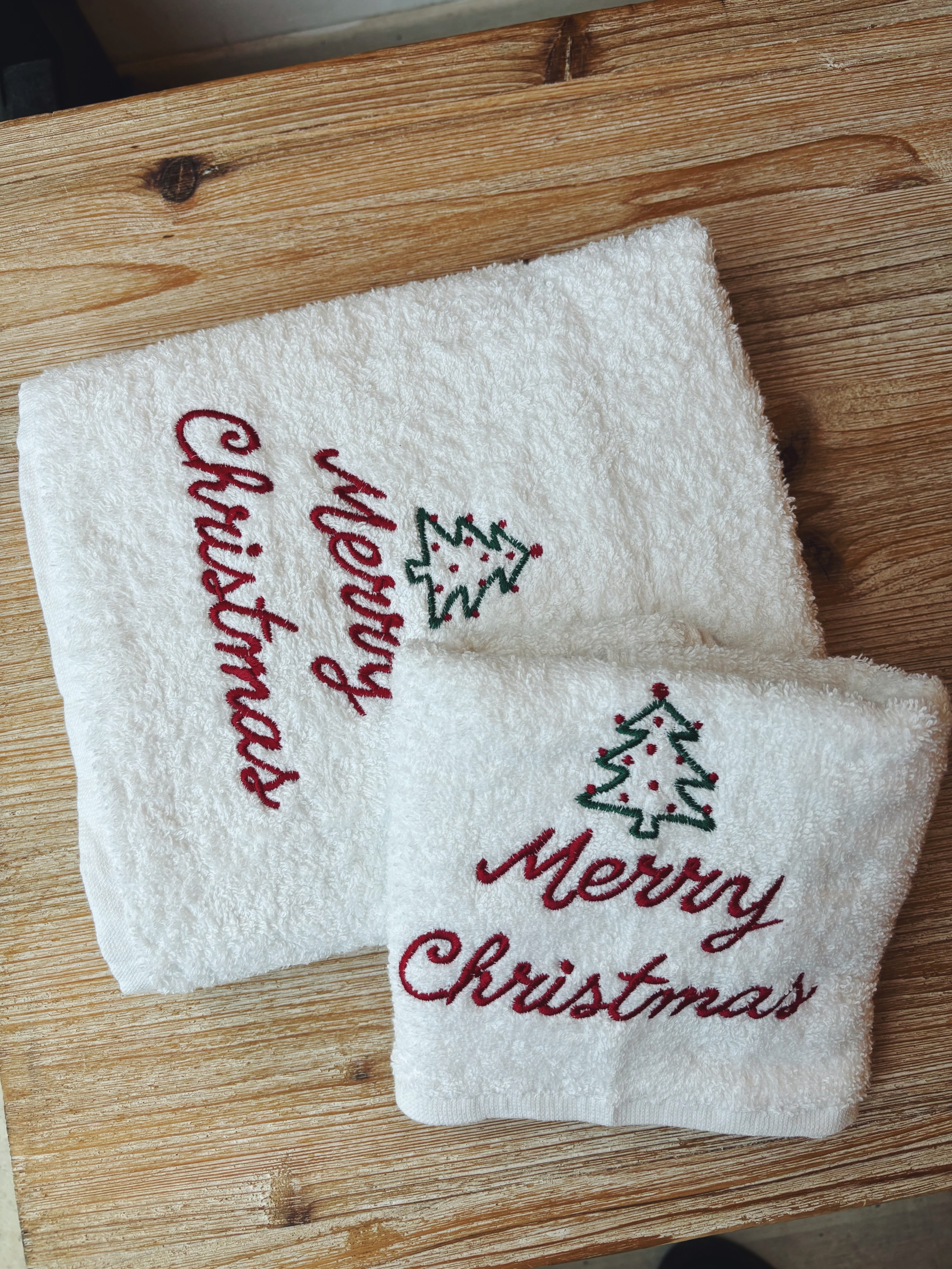 COPPIA ASCIUGAMANI 420gr - NATALE