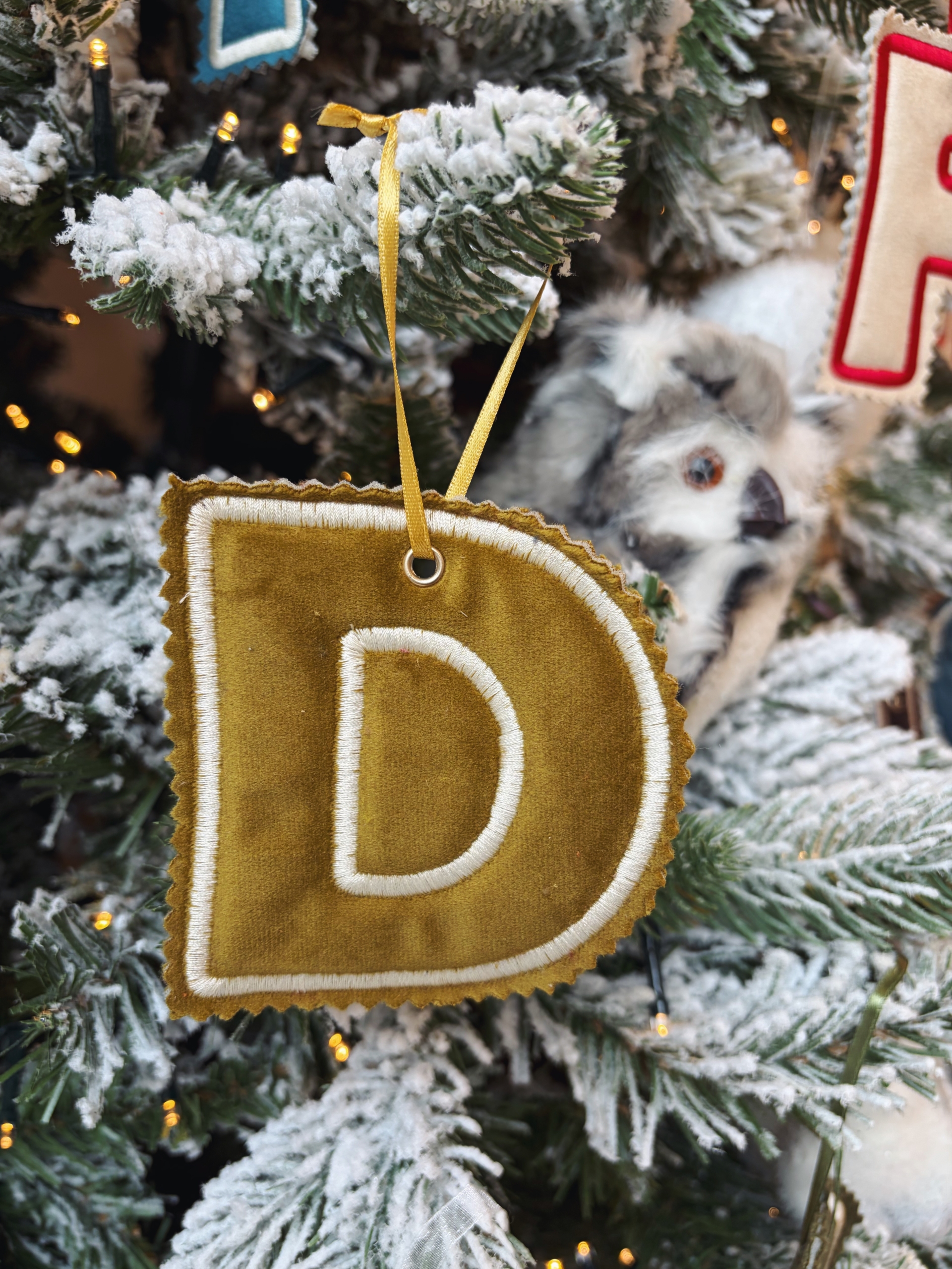 LETTERA per ALBERO di NATALE - VELLUTO