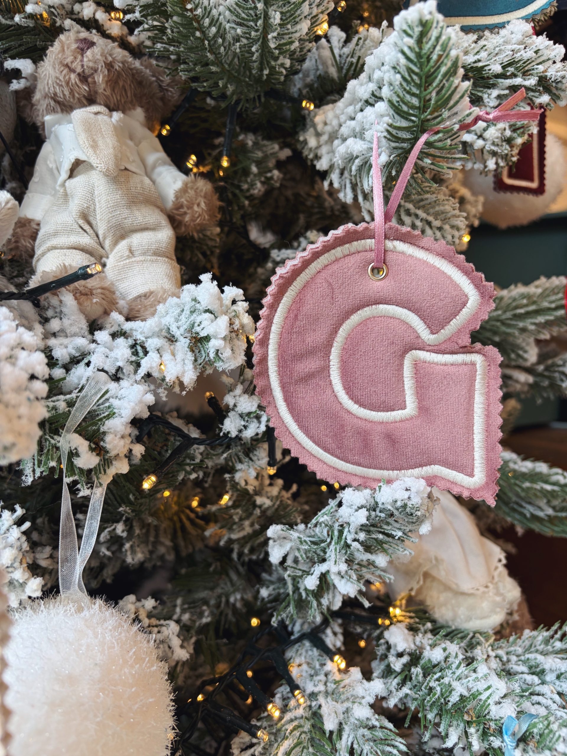 LETTERA per ALBERO di NATALE - VELLUTO