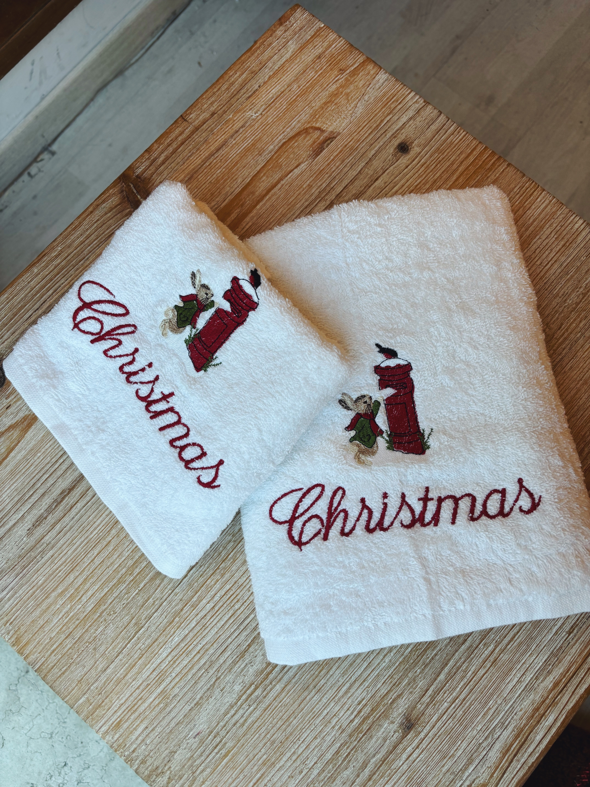 COPPIA ASCIUGAMANI 420gr - NATALE