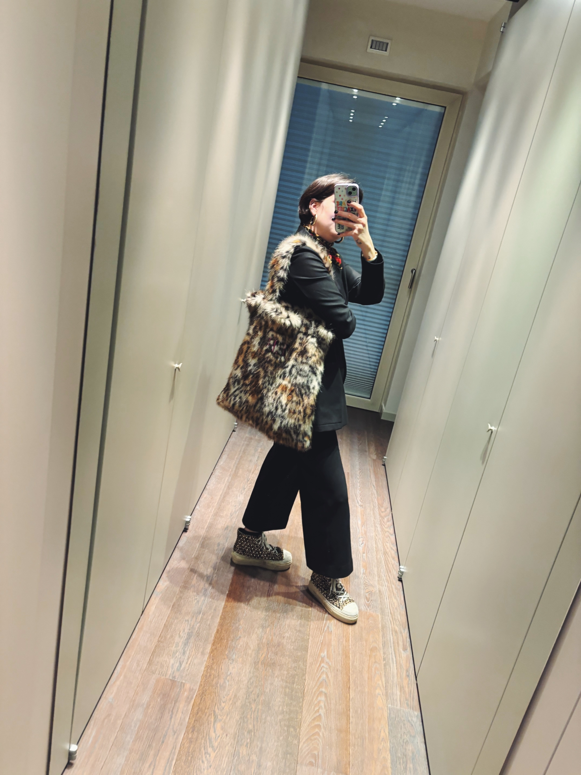 TOTE BAG IN PELLICCIA - LEOPARDATA