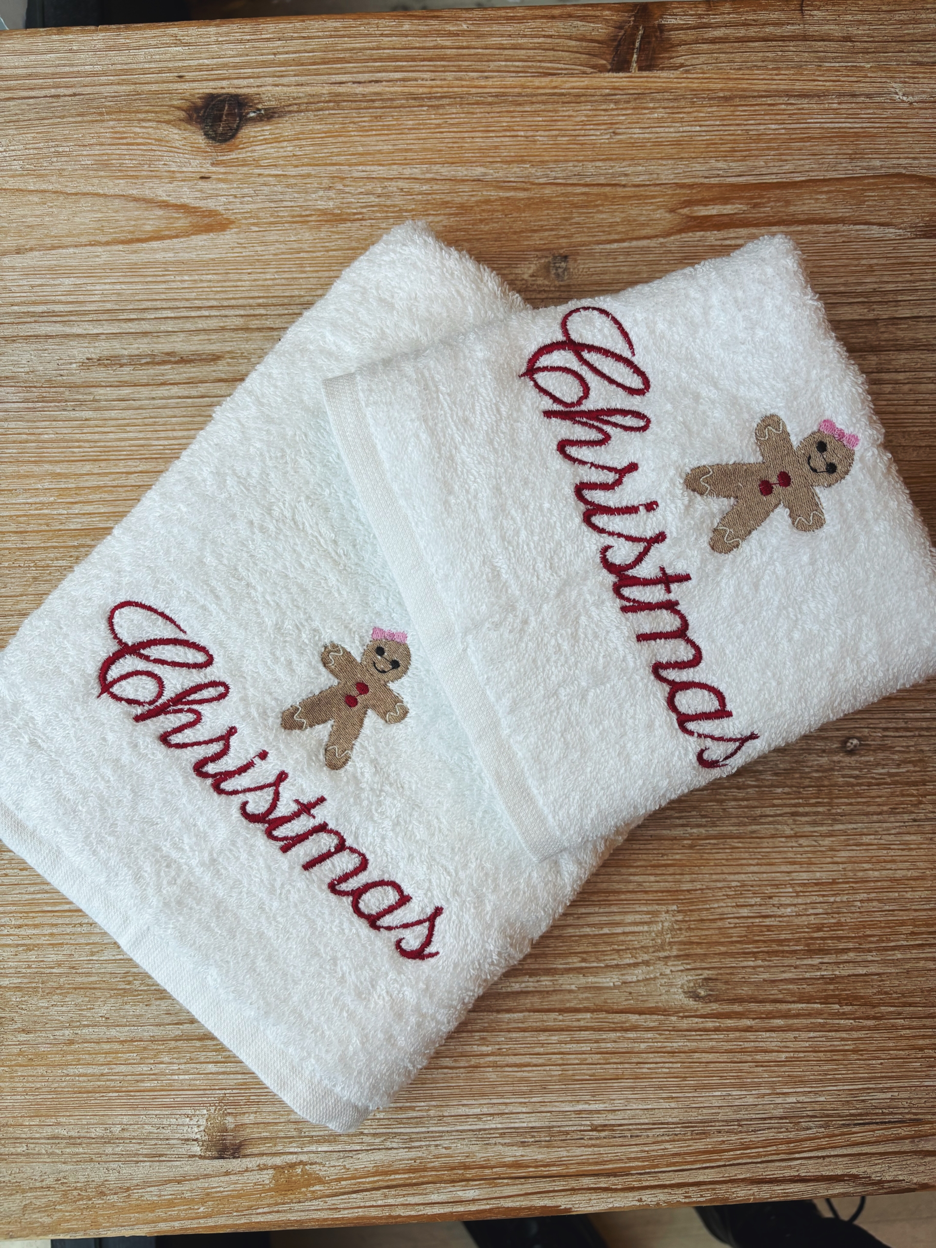 COPPIA ASCIUGAMANI 420gr - NATALE