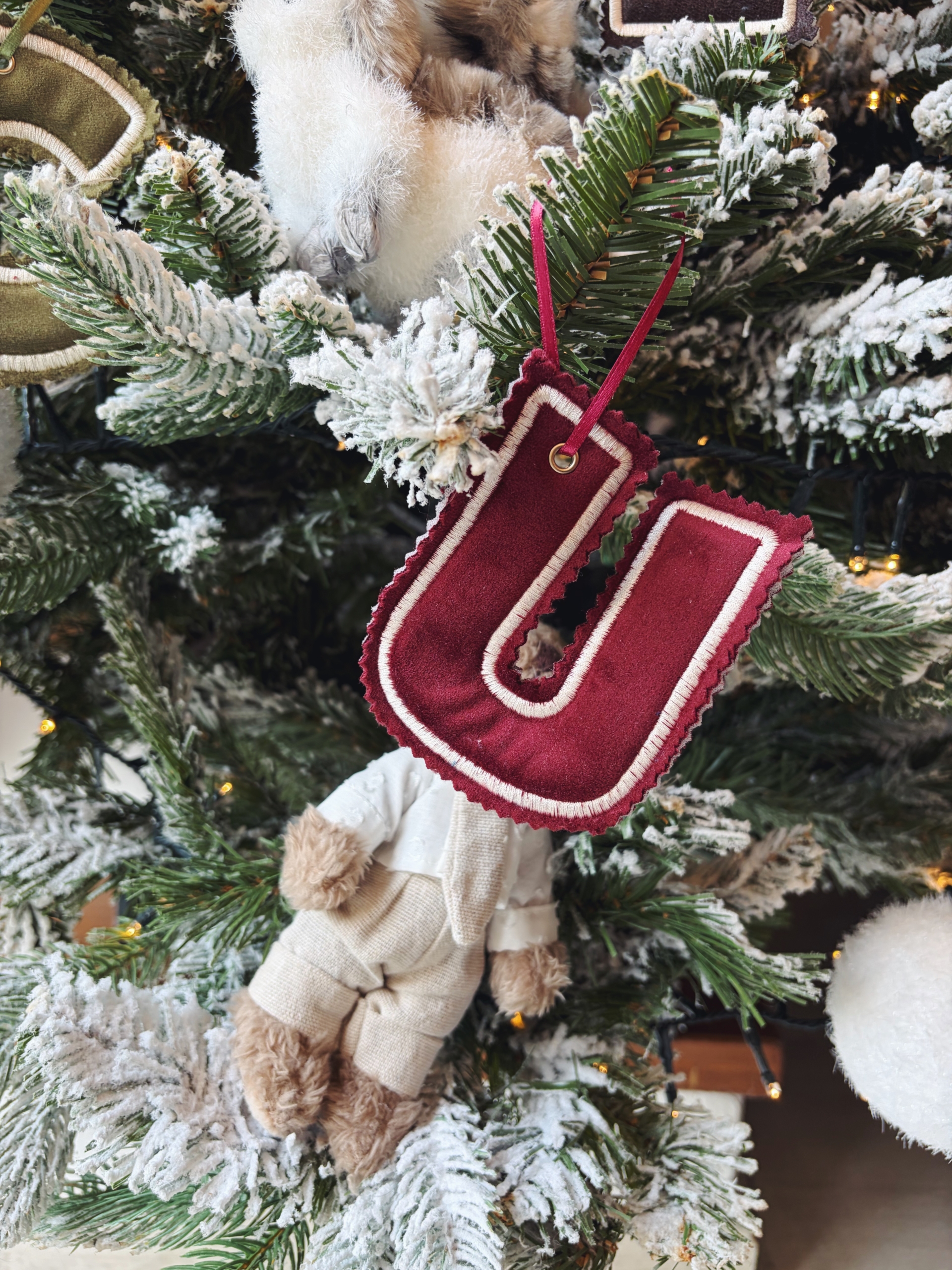 LETTERA per ALBERO di NATALE - VELLUTO