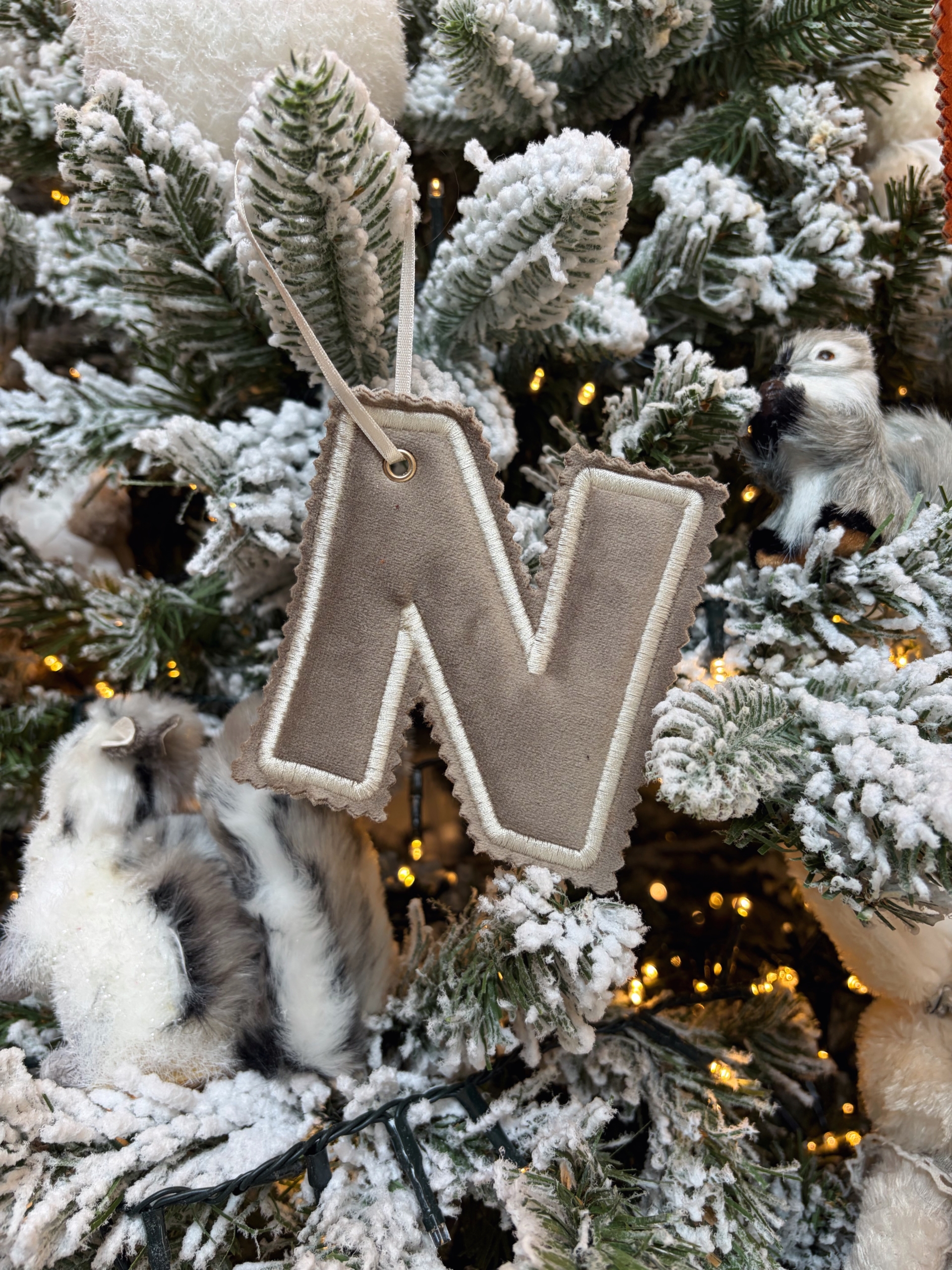 LETTERA per ALBERO di NATALE - VELLUTO