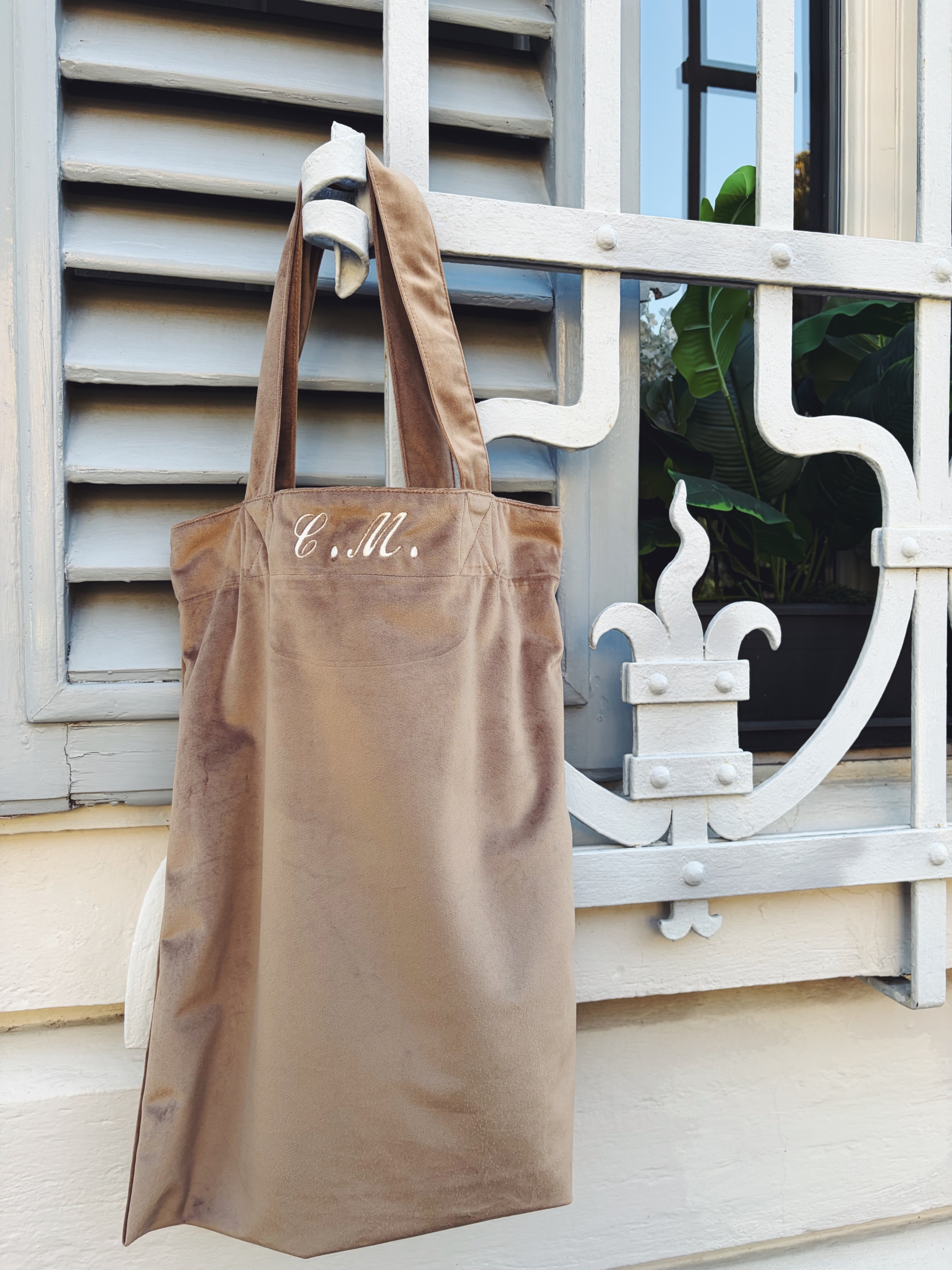 TOTE BAG IN VELLUTO