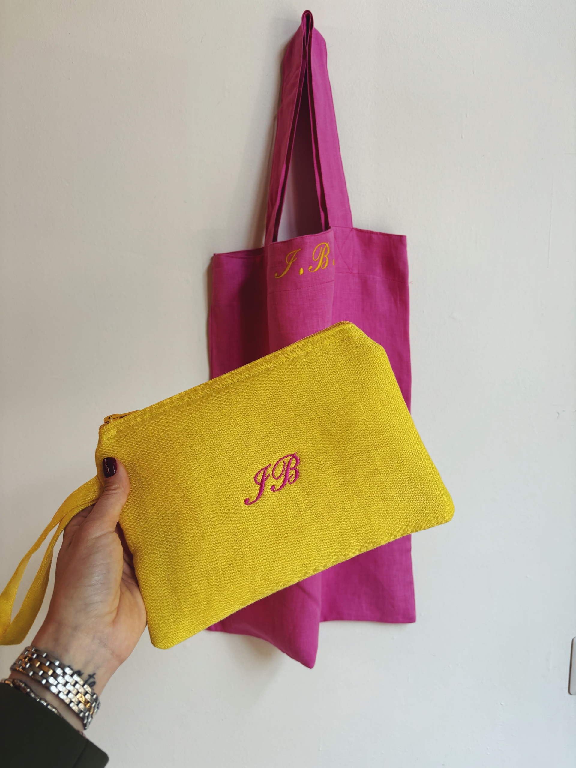 HAND BAG IN LINO