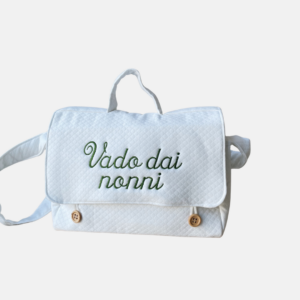 BORSA BAMBINO MATELASSE BIANCO
