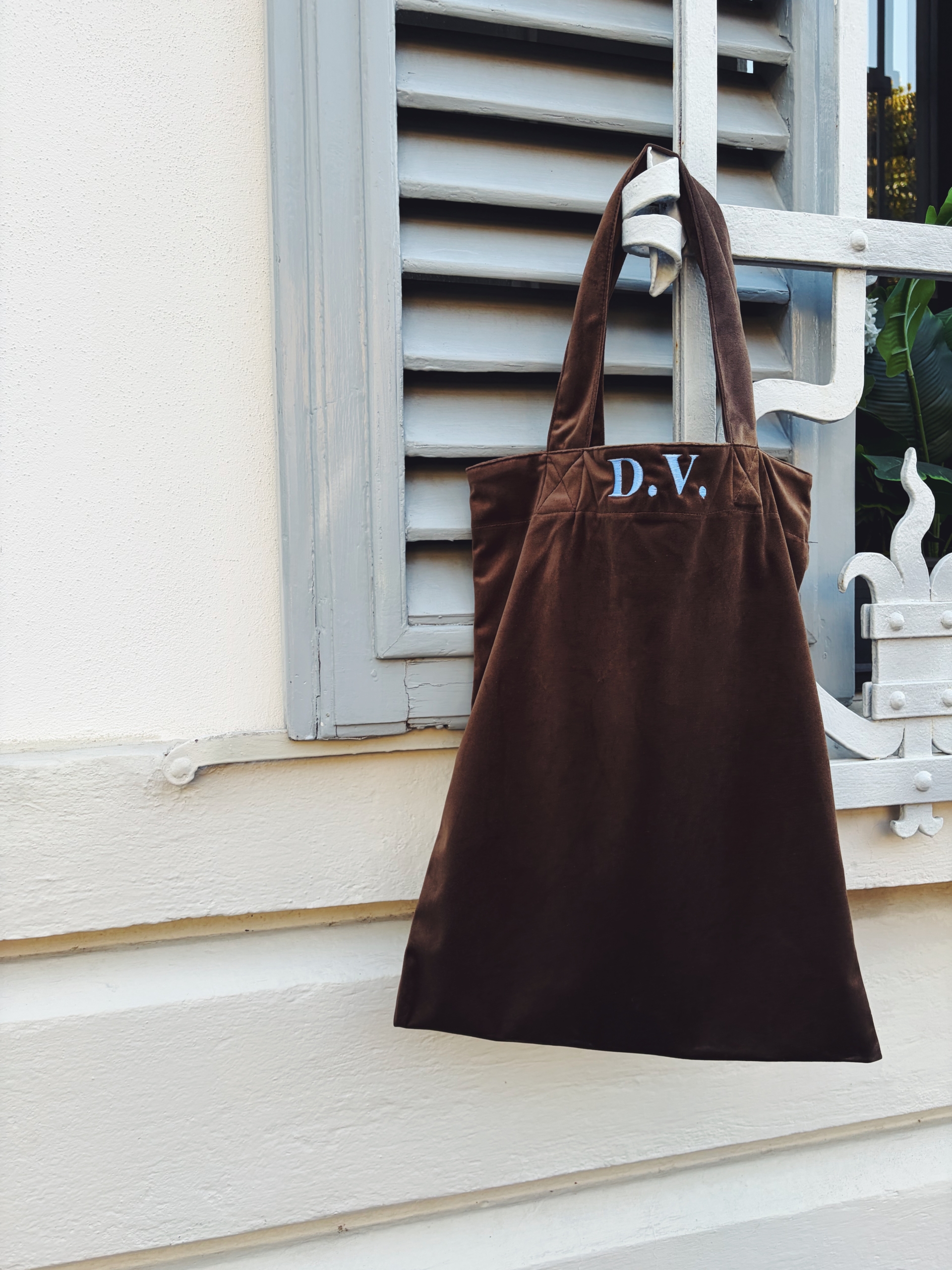 TOTE BAG IN VELLUTO