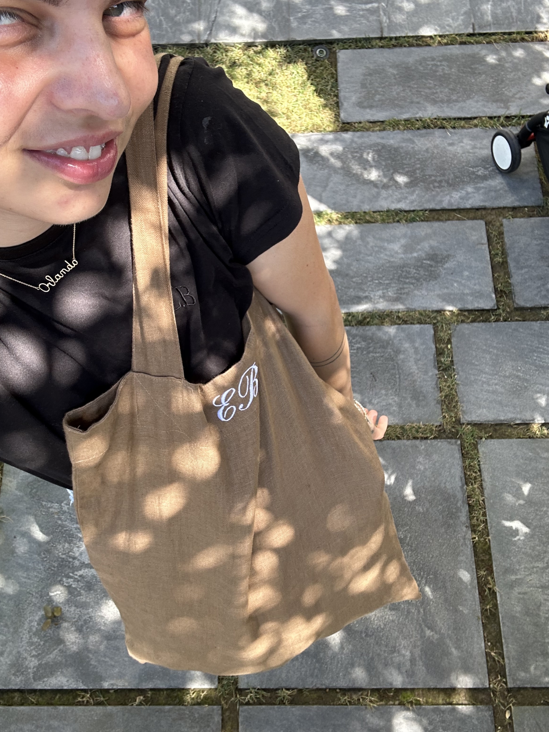 TOTE BAG IN LINO