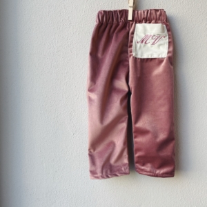 PANTALONE BAMBINO IN VELLUTO CON TASCA
