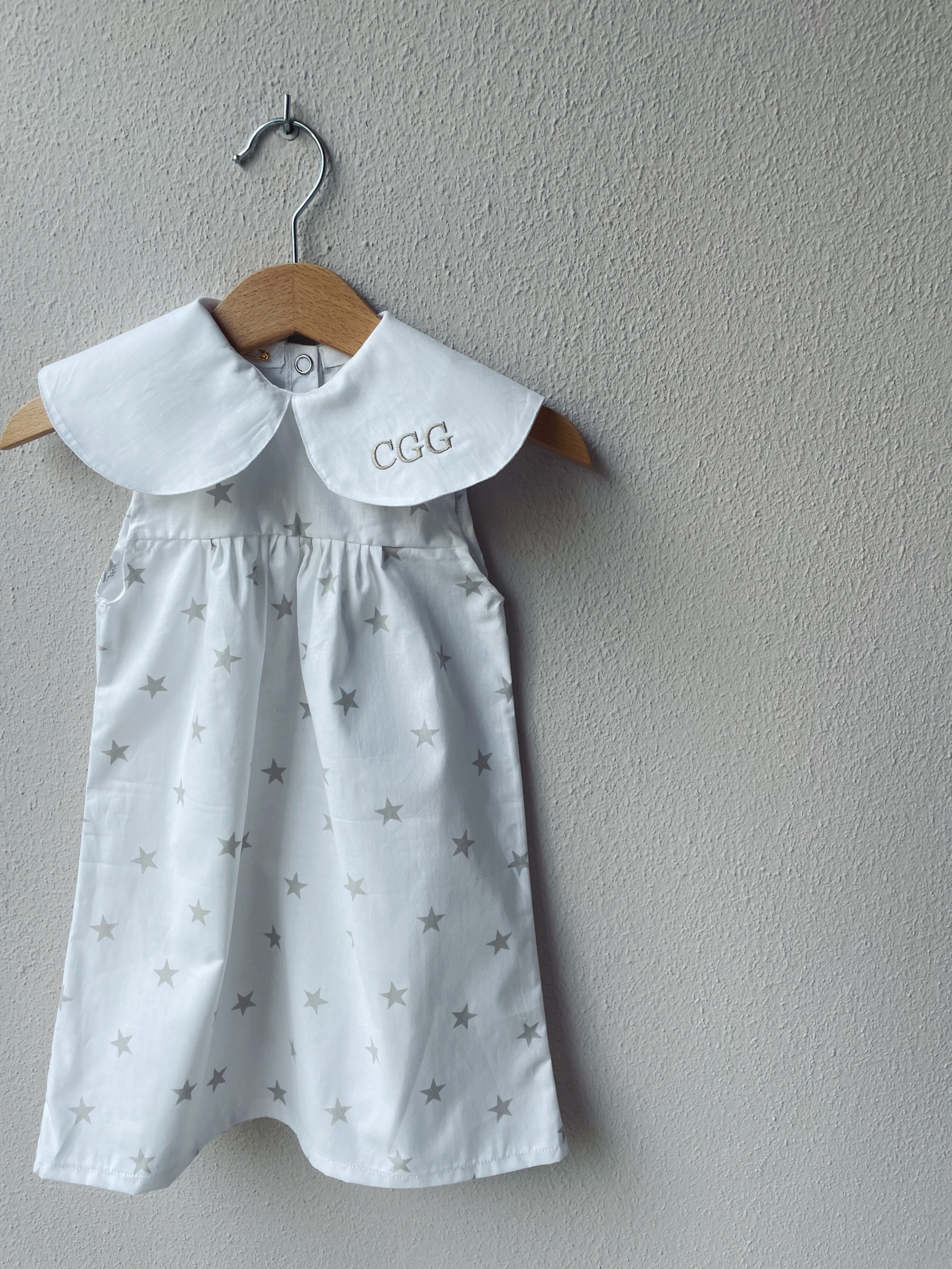 VESTITO MAXI COLLETTO IN COTONE FANTASIA