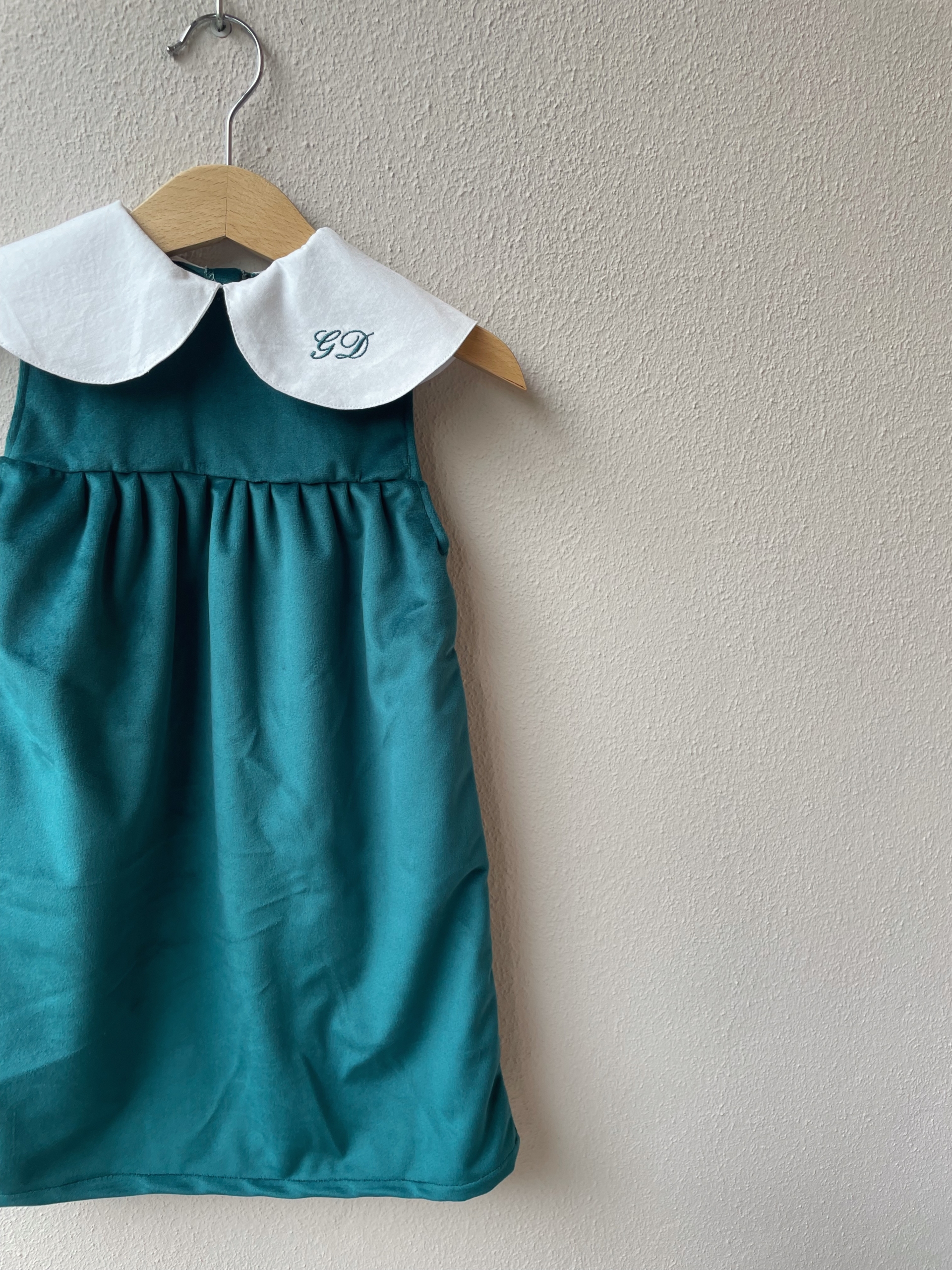 VESTITO SCAMICIATO MAXI COLLETTO IN VELLUTO