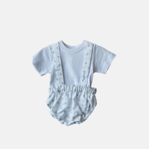 CULOTTE CON BRETELLE IN COTONE FANTASIA