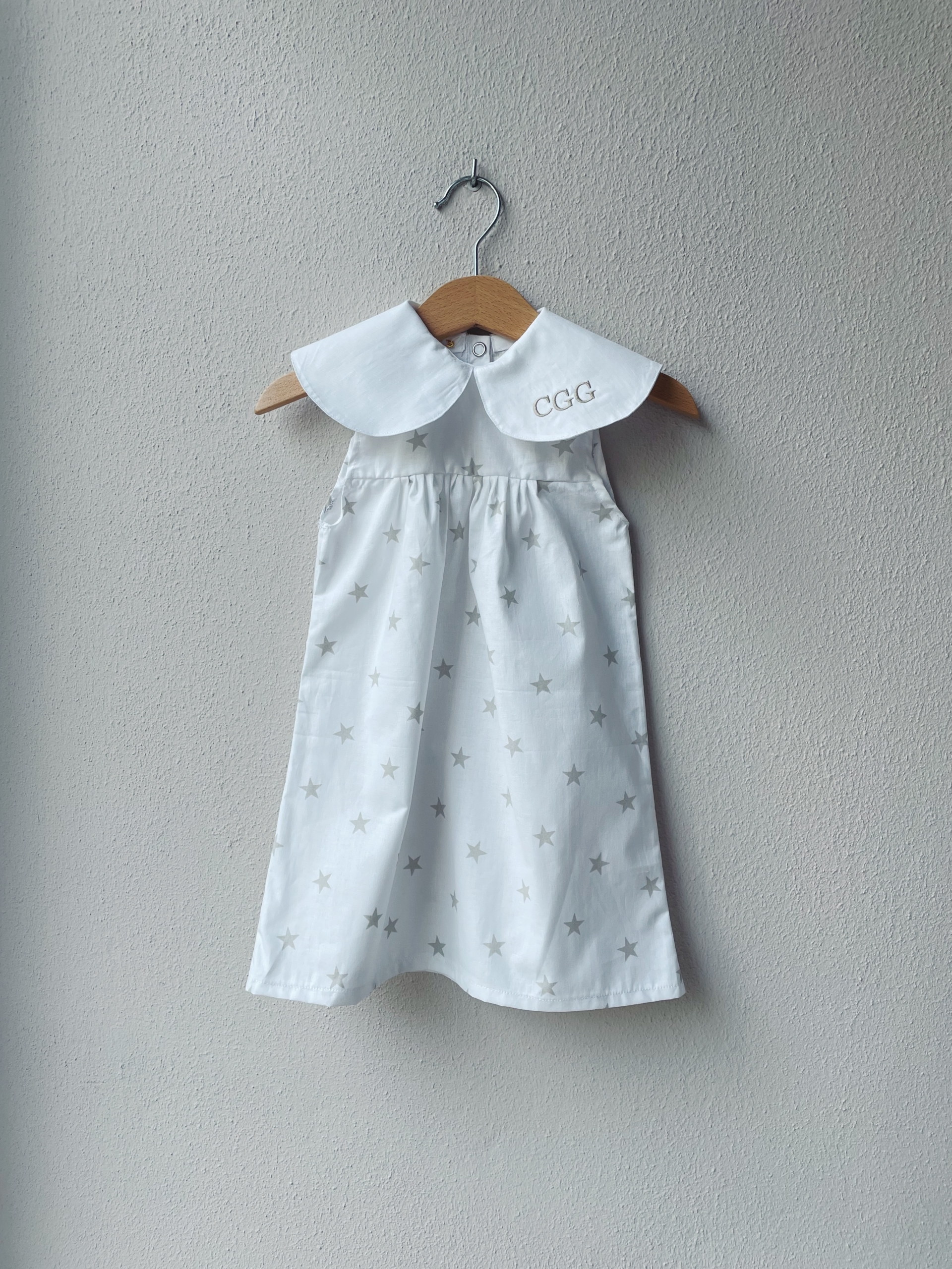 VESTITO MAXI COLLETTO IN COTONE FANTASIA